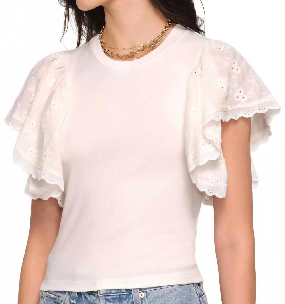 NEW HEARTLOOM monica top in white
